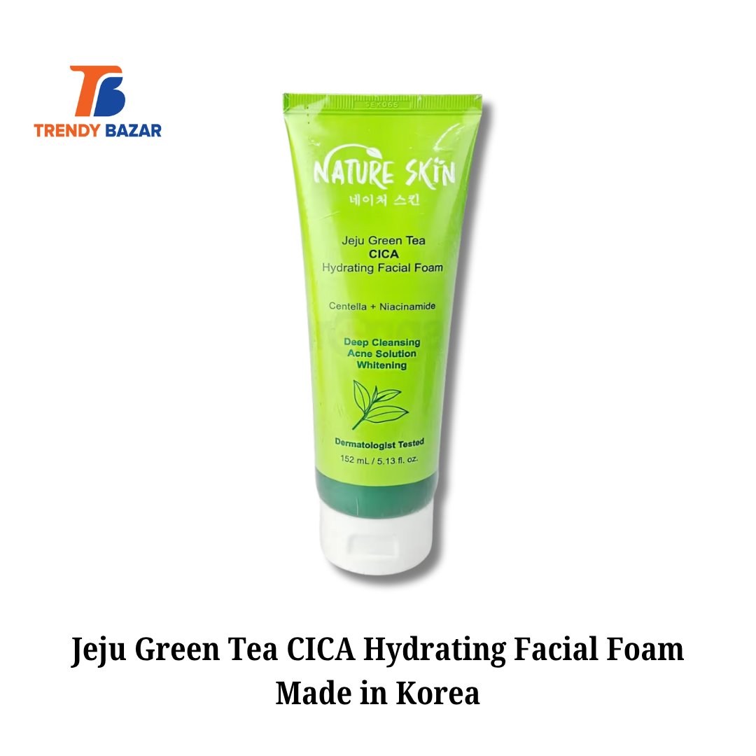 Jeju Green Tea CICA Hydrating Facial Foam